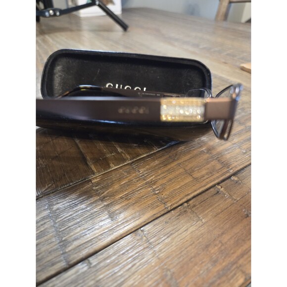 GUCCI GG 2769/STRASS NDE BROWN GUNMETAL AUTHENTIC FRAMES EYEGLASSES 51-17... main image 14